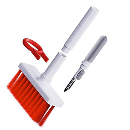 MEETO 5 in 1 Soft Brush Keyboard Cleaner with Multi-Function Computer Cleaning Tools Kit, Corner Gap Duster.