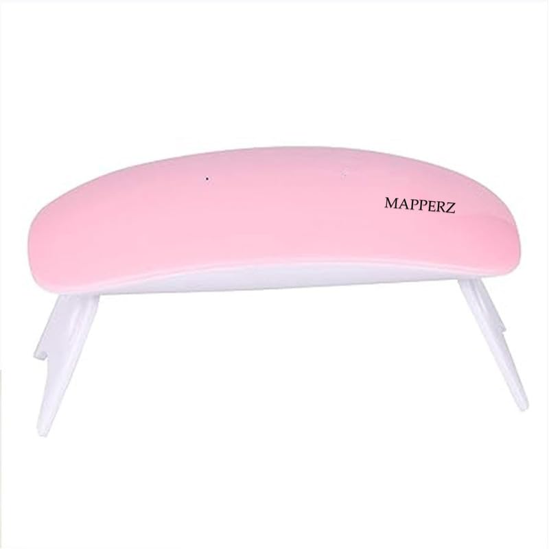 MAPPERZ UV Nail Polish Dryer 6W Foldable Nail Curing LED Lamp Portable Light For All Kind Of Nail Paints (MultiColor)
