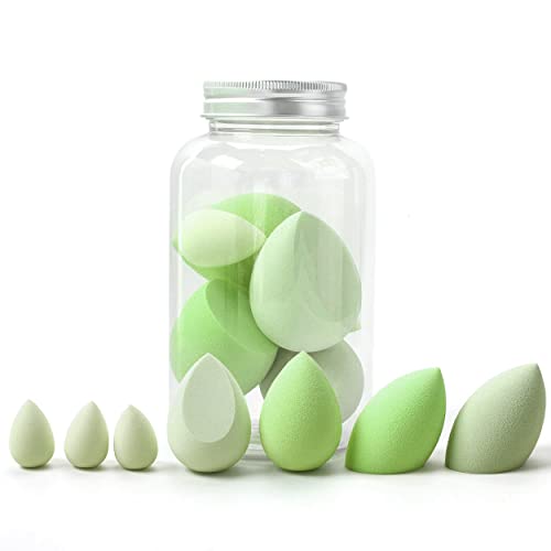 MAPPERZ Makeup Sponge Set Beauty Blender with Egg Case, Soft Sponge For Liquid Foundation, Creams, and Powders, Latex Free Wet and Dry Makeup ( 4 Big + 3 Mini-7 Pcs set, Multicolor)
