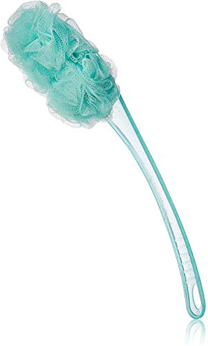 MAPPERZ Loofah Long Handle Bath Body Brush/ Loofah On a Stick for Men Women Body Wash/ Soft Nylon Mesh Sponge for Shower - Multicolor