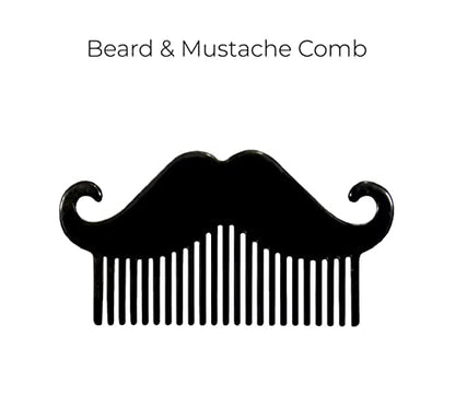 MAPPERZ Beard Shaping Tool for men beard shaping and styling tool comb beard shaping tools for men (Muuch Beard Comb), Pack Of 1
