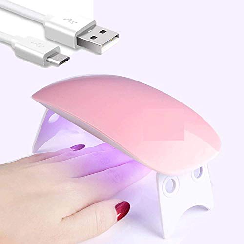 MAPPERZ UV Nail Polish Dryer 6W Foldable Nail Curing LED Lamp Portable Light For All Kind Of Nail Paints (MultiColor)