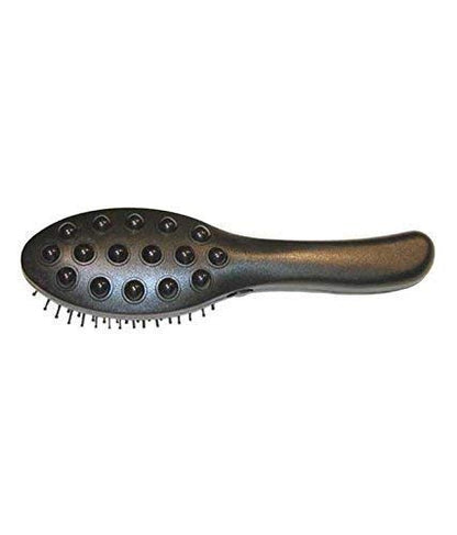 MAPPERZ Combo Electric Megnetic Head Massager Comb Hair Brush For Scalp Blood Circulation Treatment with Double Speed in Vibration Treatment Machine For Healthy Hairs Scalp Battery Operated (Black)
