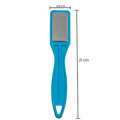 MAPPERZ Pedicure Foot File & Scraper Exfoliator, Professional Foot Care Pedicure Stainless Steel & PVC File to Removes Dead & Hard Skin, Can Be Used On Both Dry and Wet Feet, Random Color, Pack Of 1