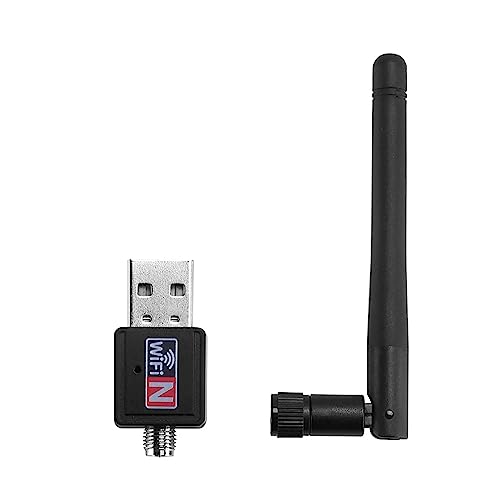 MAPPERZ USB 2.0 WiFi Adapter for PC, Wireless Network Adapter for Desktop with 2.4GHz, 600mBPS High Gain 5dBi Antenna, Supports Win11/10/8.1/8/7/XP, Mac OS 10.9-10.14, Pack of 1