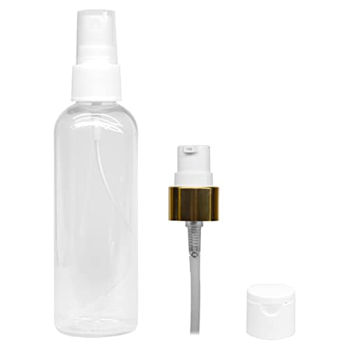 MAPPERZ 1 Cylindrical Shape Bottle Durable Refillable Containers With 1 Pump Bottles Dispenser, 1 Spray Atomizer And Filp Top Cap, For Perfume, Liquids, Shampoo, Body Soap, Lotion, Cream