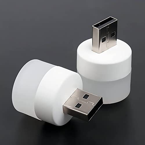MAPPERZ Portable Home USB Night Lights | USB Atmosphere Lights Bulb for Bathroom Car Nursery Kitchen (Pack of 2)