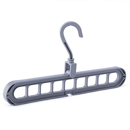 MAPPERZ Space Saving Hangers Multifunctional Smart Closet Organizer , Wardrobe Clothing Cascading Hanger 9 Slots, Design for Heavy Clothes, Shirts Pants Dresses (1)