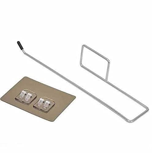 MAPPERZ Stainless Steel Tissue Hanger Wall Mount Towel Hanging Holder with Magic Adhesive Pad Paper Roll Holder Tissue Paper Stand Towel Bar Hanger (2)