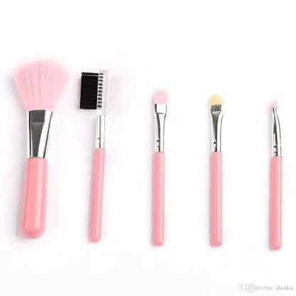 Mapperz Make Up Brush Set | Synthetic Makeup Brush Set Foundation Blending Blush Face Powder (Pack of 5) (Multi colour) S
