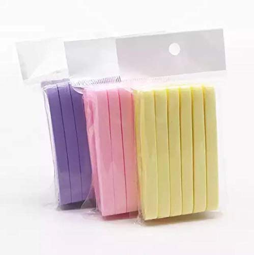 Mapperz Facial Cleaning Wash Puff Sponge Stick Face Cleansing Pad Sponge For Face Cleaning - Pack of 12, Multicolor