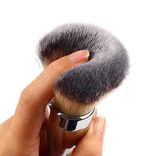 MAPPERZ 1 Pc Cosmetic Soft Bristle Makeup Face Blush Powder Makeup Powder Tool - Silver