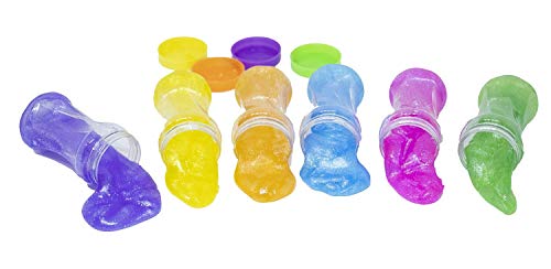 MAPPERZ Crystal Clear Slime Bottle Putty Toy for Kids Boys Girls - Multicolor (Pack of 2)