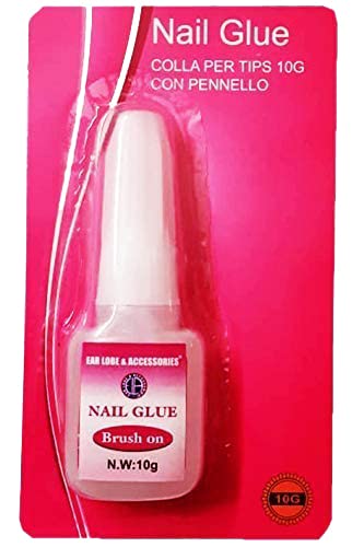 MAPPERZ 100 Fake False White Artificial Fingernail Nails Acrylic Tips Manicure Full Cover Nail Decorations for Women Girls, With Big Nail Glue For Acrylic Nails, Combo Of 100 Pc Nails & Nail Glue