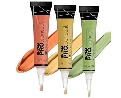 MAPPERZ Under Eye Full Coverage Concealer - for Dark Circles, Fine Lines, Redness & Discoloration - Waterproof - Anti-Aging - Natural Finish