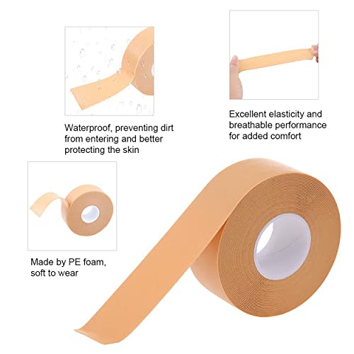 MAPPERZ 1 roll Foot Waterproof Heel Sticker Foam Tape, Multi-Purpose Anti-Slip Foot Care Sticker, Shoes Insoles Insert Sticker for Prevention and Healing