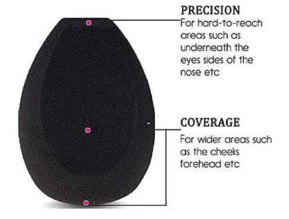 Mapperz Makeup Sponges/ Water Drop Style Beauty Makeup Blending Powder Sponge Powder Puff/ for Blending Face Makeup, Face Sponge Puff