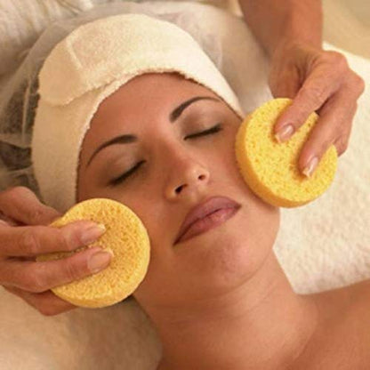 Mapperz Facial Cleaning Wash Puff Sponge Stick Face Cleansing Pad Sponge For Face Cleaning - Pack of 12, Multicolor
