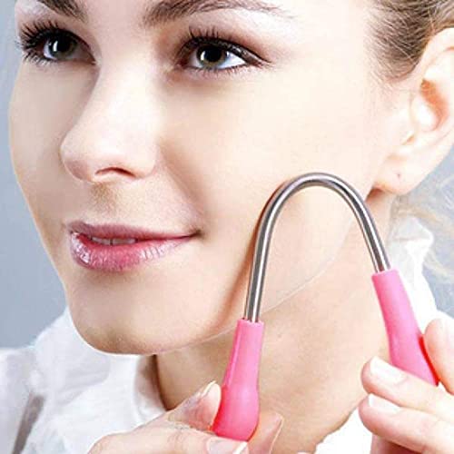 MAPPERZ Women's Facial Hair Removal Spring Epilator Face Threading Natural Beauty Tool Stick for Women Upper Lip Cheek Chin Moustache Sideburns Neck Beauty Tool (Pack of 2)