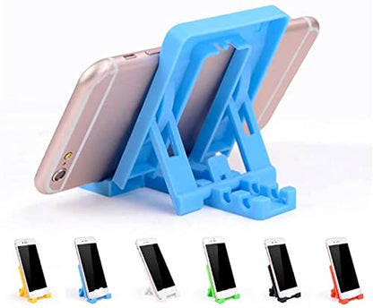 MAPPERZ Universal Multi-Angle Plastic Mobile Phone Stand/Smartphone Holder Stand for Home - Multicolor (Pack of 2)