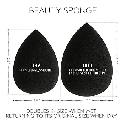 Mapperz Make Up Sponges | Face Beauty Blender Puff | Face Sponge Puff | Professional Makeup Sponge Beauty Blender For Blending Face Makeup (Pack Of 2)