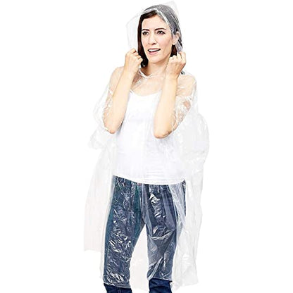 MAPPERZ Rain Card, Unisex Pocket Rain Coat Single Layer Disposable Rain Card for Adult, Easy to Carry & Use and Reusable, Thin Raincoat Poncho, Waterproof Emergency Use, Free Size, 2Pc