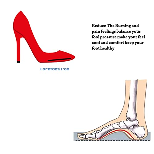 MAPPERZ Anti Slip Silicon Shoes Pad/High Heels Toe Pads Insole/Forefoot Insoles for Metatarsal Support