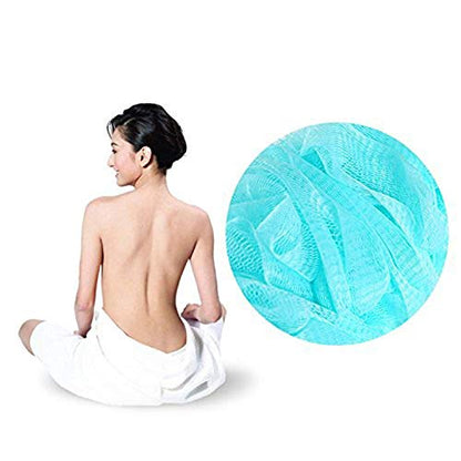 MAPPERZ Loofah Long Handle Bath Body Brush/Loofah On a Stick for Men Women Body Wash/Soft Nylon Mesh Sponge for Shower - Multicolor (Pack of 2)