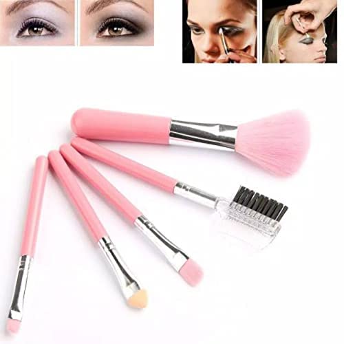 Mapperz Make Up Brush Set | Synthetic Makeup Brush Set Foundation Blending Blush Face Powder (Pack of 5) (Multi colour) S