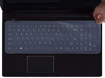 MAPPERZ Universal Silicone Keyboard Protector Skin Laptop Keyboard Skin (15.6" Keyguard)