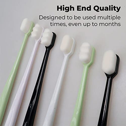 MAPPERZ Extra Soft Toothbrush For Sensitive Gums, Nano Ultra Soft Toothbrush for Extra Protection Gum Care for Kids & Adults Random Color