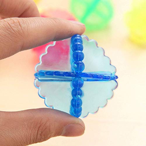 MAPPERZ Washing Machine Dryer Cleaning Soften Clothes Wash Ball/ Laundry Drying Plastic Balls Reusable Dryer Balls - Random Colors (Pack of 4)