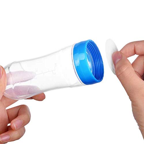 MAPPERZ Baby Feeder Silicon Baby Silicone Food Feeder Baby Squeeze Fruit Grade Silicone Feeder Bottle with Spoon Feeder for Baby Supplement Rice Cereal Milk Feeding Bottle Cup (Random)