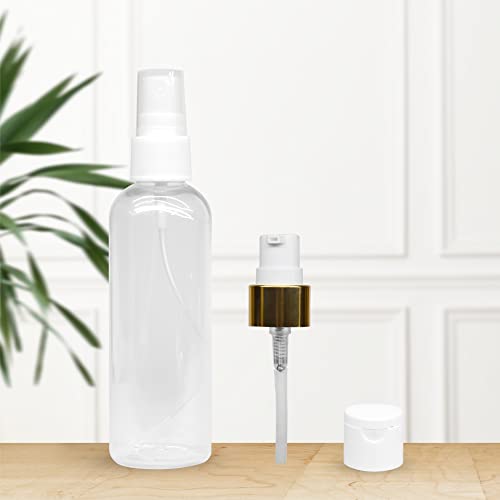 MAPPERZ 1 Cylindrical Shape Bottle Durable Refillable Containers With 1 Pump Bottles Dispenser, 1 Spray Atomizer And Filp Top Cap, For Perfume, Liquids, Shampoo, Body Soap, Lotion, Cream