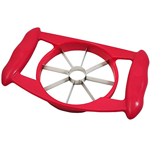 MAPPERZ Apple Cutter with 8 Blades/Slicer for Precision Cutting/Stainless Steel Blades for Fruit Cutter - Red