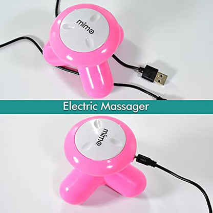 MAPPERZ Mini Vibration Battery Powered Massager for Full Body with Comfort Grip, Mini Portable Vibrating Body Massager, Random Color, Pack Of 1