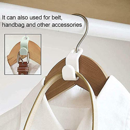 MAPPERZ Extendable Hooks Hanger for Clothes/ Connector Hooks for Hanger Heavy Duty Space Saving Cascading Connection/ Organizer Space-Saving Clip