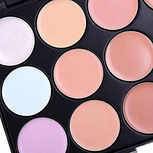 Mapperz 15 Shades Highlighter Concealer and Contour Palette Contour Powder as Used Bronzer- (Multi)