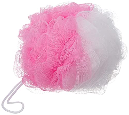 MAPPERZ Bath Shower Loofah Sponge Pouf/Body Scrubber Exfoliator/Round Loofah for Men and Women (Pack of 1)