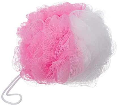 MAPPERZ Bath Shower Loofah Sponge Pouf/Body Scrubber Exfoliator/Round Loofah for Men and Women (Pack of 1)