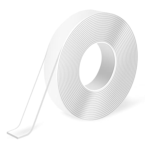 MAPPERZ Multipurpose Double Sided Heavy Duty Tape Removable Clear Tough Adhesive Tape Reusable Strong Wall Picture Hanging Strips Poster Carpet Glass Fixing Decor Tape( Pack Of 1)