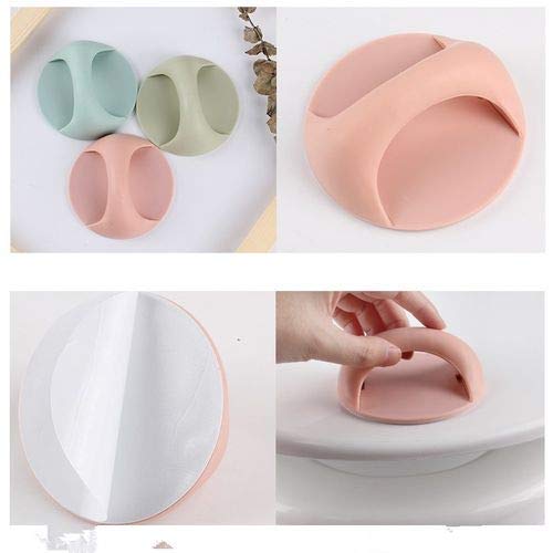 MAPPERZ Self Adhesive Peel and Stick Plastic Handles Pull knob for Sliding Door, Drawer, Window, Commode and Cupboard Cabinet