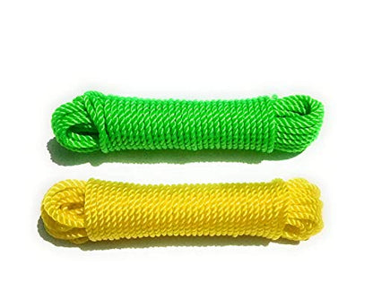 MAPPERZ PVC Coated Rope for Drying Clothes 3 Meter Hanging Rope for Indoor and Outdoor Purpose (Pack of 1)