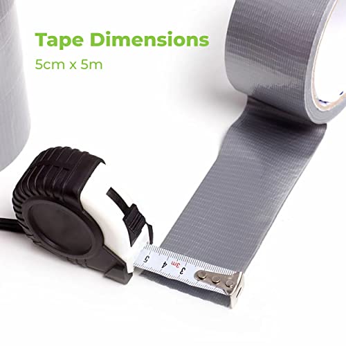MAPPERZ Super Waterproof Aluminum Butyl Rubber Tape for Metal, Pipe, Window Seal, RV Awning, Roof Leak, Boat, 5 Meter X 5 CM, Pack Of 1