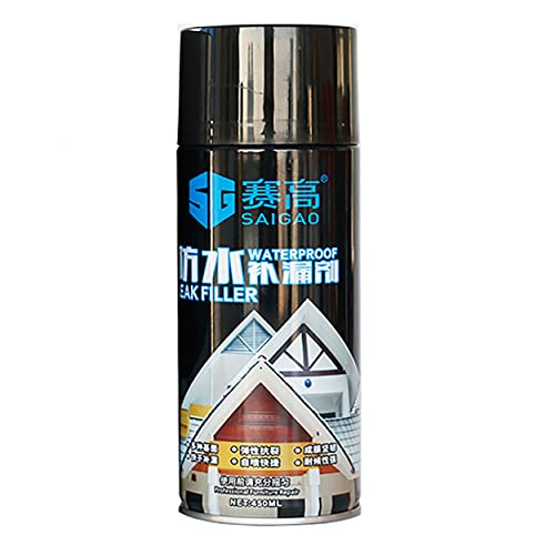 MAPPERZ Waterproof Patch & Seal Spray Rubber Flexx Repair & Sealant for Indoor and Outdoor Use, Black Rubber Coating Spray 450 ml