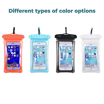 MAPPERZ Plastic Universal Waterproof Phone Cellphone Pouch Cellphone Dry Bag Case For Iphone, Samsung, Pixel, Mi, Moto Up To 7.0 Inch (Multicolor)(Pack Of 1)