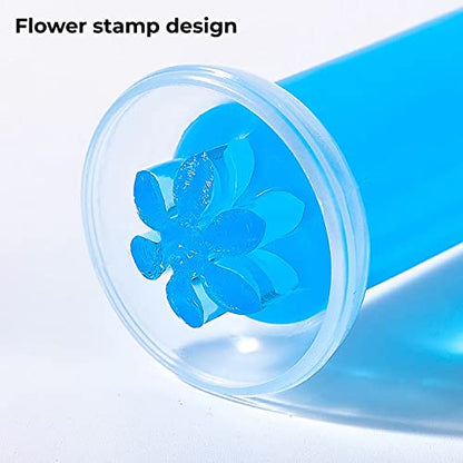 MAPPERZ Original Fresh Flower Stamp Toilet Gels, Stops Limescales and Stains with Air Freshening Scent, Deodorizing Clean Pack Of 1