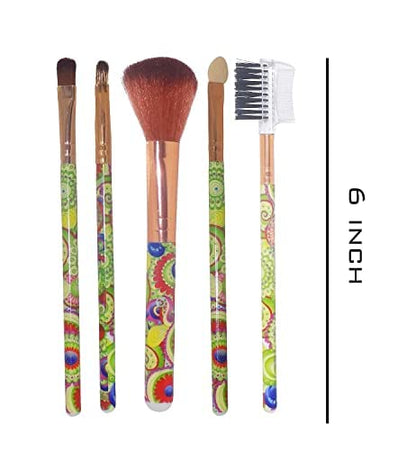 MAPPERZ Makeup Brushes Professional 5Pcs Make up Brushes Set Premium Synthetic Kabuki Foundation Blending Brush Face Powder Blush Concealers Eye Shadows
