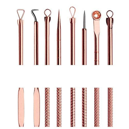 MAPPERZ Blackhead Acne Removal Needle Kit 4 Pcs Cleaning Tool Blemish Pimple Comedone for Women and Men