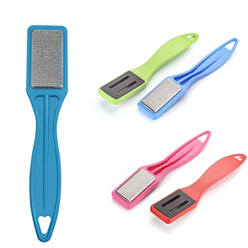 MAPPERZ Pedicure Foot File & Scraper Exfoliator, Professional Foot Care Pedicure Stainless Steel & PVC File to Removes Dead & Hard Skin, Can Be Used On Both Dry and Wet Feet, Random Color, Pack Of 1